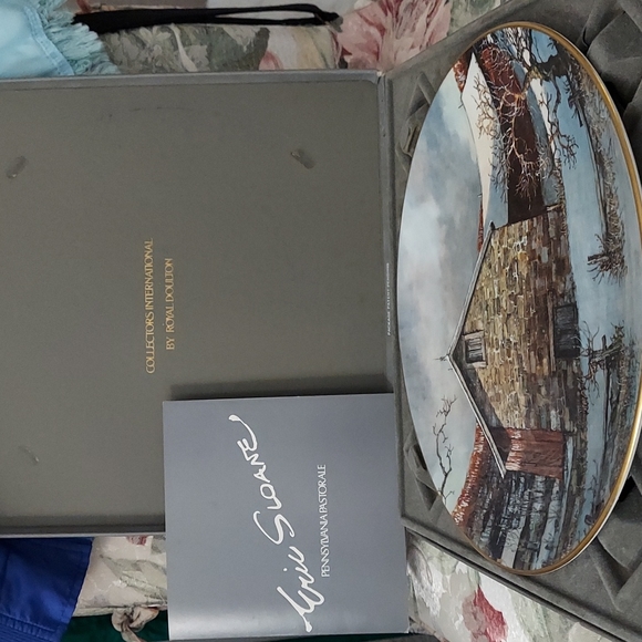 Vintage ERIC SLOANE PENNSYLVANIA PASTORALE ROYAL DOULTON PLATE 1977 - Picture 4 of 15